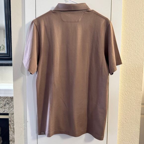 Lululemon Tech Pique Men’s Polo Shirt Tan classic minimalist performance - Picture 4 of 5